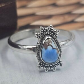 Golden Hills Turquoise Size US 9 925 Sterling Silver Ring (REXT145-33)