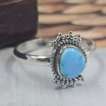 Golden Hills Turquoise Size US 8 925 Sterling Silver Ring (REXT145-41)