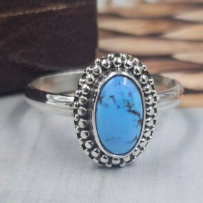 Golden Hills Turquoise Size US 9 925 Sterling Silver Ring (REXT145-61)