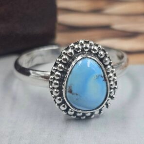 Golden Hills Turquoise Size US 8 925 Sterling Silver Ring (REXT145-70)