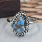 Golden Hills Turquoise Size US 7 925 Sterling Silver Ring (REXT145-80)