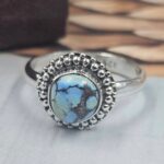 Golden Hills Turquoise Size US 7 925 Sterling Silver Ring (REXT145-76)