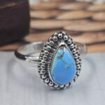 Golden Hills Turquoise Size US 7 925 Sterling Silver Ring (REXT145-79)