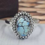 Golden Hills Turquoise Size US 6 925 Sterling Silver Ring (REXT145-83)