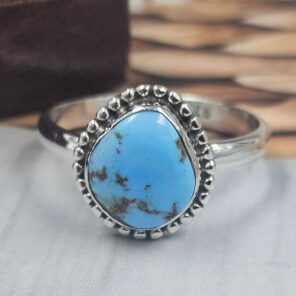 Golden Hills Turquoise Size US 9 925 Sterling Silver Ring (REXT145-60)