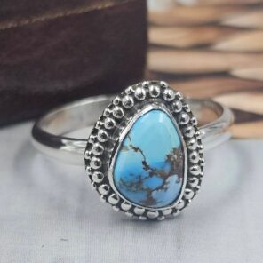 Golden Hills Turquoise Size US 9 925 Sterling Silver Ring (REXT145-64)