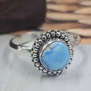 Golden Hills Turquoise Size US 9 925 Sterling Silver Ring (REXT145-67)