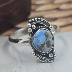 Golden Hills Turquoise Size US 8 925 Sterling Silver Ring (REXT106-100)