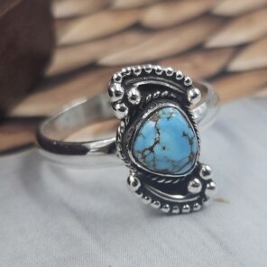Golden Hills Turquoise Size US 7 925 Sterling Silver Ring (REXT106-92)