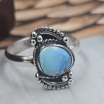 Golden Hills Turquoise Size US 7 925 Sterling Silver Ring (REXT106-94)