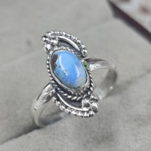 Golden Hills Turquoise Size US 6 925 Sterling Silver Ring (REXT106-89)