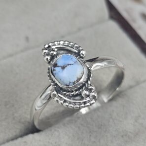 Golden Hills Turquoise Size US 10 925 Sterling Silver Ring (REXT106-107)