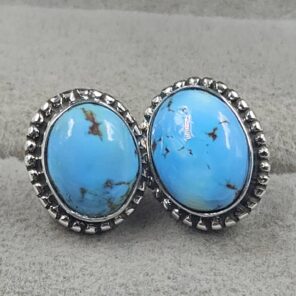 Golden Hills Turquoise 925 Sterling Silver Earrings (REXT145-106)