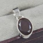 Lavender Opal  0.75" 925 Sterling Silver Flower Cluster Pendant (REXT157-9)