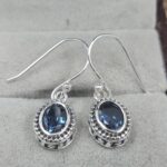 London Blue Topaz 925 Sterling Silver Earring (REXT160-4)