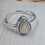 Ethiopian Opal 925 Sterling Silver Cut Ring (REXT159-23)