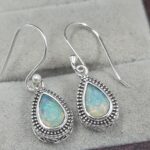 Ethiopian Opal 925 Sterling Silver Cut Earring (REXT159-26)