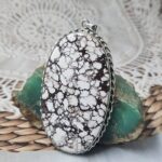Wild Horse Jasper 3.5"925 Sterling Silver XL Pendant (REXT39-318)
