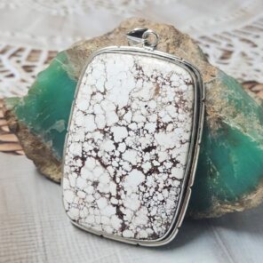Wild Horse Jasper 3"925 Sterling Silver XL Pendant (REXT39-322)