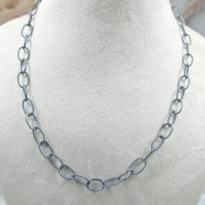 Link Chain 20" 925 Sterling Silver Necklace (REXT39-309)