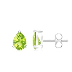 Peridot 925 Sterling Silver Stud Earring (RS33-85)