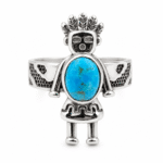 Hopi Kachina 925 Sterling Silver Ring