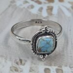 Golden Hills Turquoise Size US 9 925 Sterling Silver Ring(REXT110-123)
