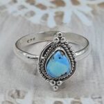 Golden Hills Turquoise Size US 8 925 Sterling Silver Ring(REXT110-118)