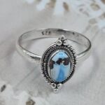Golden Hills Turquoise Size US 9 925 Sterling Silver Ring(REXT110-120)