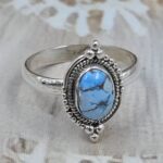 Golden Hills Turquoise Size US 7 925 Sterling Silver Ring(REXT110-107)