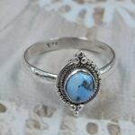 Golden Hills Turquoise Size US 9 925 Sterling Silver Ring(REXT110-126)