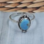 Golden Hills Turquoise Size US 9 925 Sterling Silver Ring (REXT108-42)