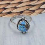 Golden Hills Turquoise Size US 8 925 Sterling Silver Ring (REXT108-50)