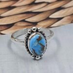 Golden Hills Turquoise Size US 7 925 Sterling Silver Ring (REXT108-55)