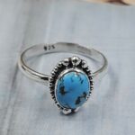 Golden Hills Turquoise Size US 9 925 Sterling Silver Ring (REXT108-41)