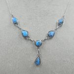 Golden Hills Turquoise 925 Sterling Silver Necklace (REXT113-20)