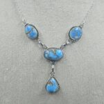 Golden Hills Turquoise 925 Sterling Silver Necklace (REXT113-26)