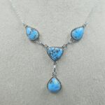 Golden Hills Turquoise 925 Sterling Silver Necklace (REXT113-36)