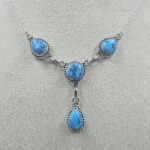 Golden Hills Turquoise 925 Sterling Silver Necklace (REXT113-45)