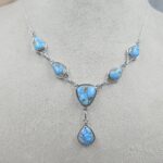 Golden Hills Turquoise 925 Sterling Silver Necklace (REXT113-14)