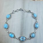 Golden Hills Turquoise 925 Sterling Silver Bracelet (RS68-4)