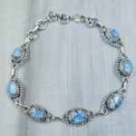 Golden Hills Turquoise 925 Sterling Silver Bracelet (RS68-12)