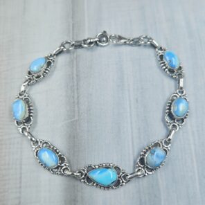 Golden Hills Turquoise 925 Sterling Silver Bracelet (RS68-8)