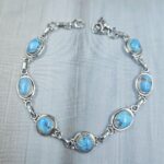 Golden Hills Turquoise 8" 925 Sterling Silver Bracelet (REXT113-71)