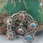 Spiny Oyster Turquoise Naja 1.25" 925 Sterling Silver Pendant (REXT2-87)