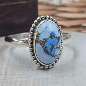 Golden Hills Turquoise Size US 10 925 Sterling Silver Ring (REXT118-116)