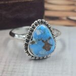 Golden Hills Turquoise Size US 7 925 Sterling Silver Ring (REXT118-129)