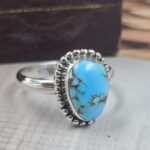 Golden Hills Turquoise Size US 6 925 Sterling Silver Ring (REXT118-138)