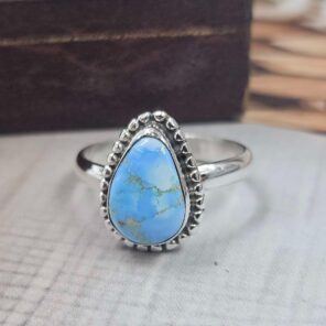 Golden Hills Turquoise Size US 6 925 Sterling Silver Ring (REXT118-139)