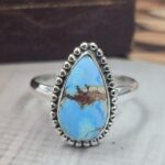Golden Hills Turquoise Size US 6 925 Sterling Silver Ring (REXT118-137)
